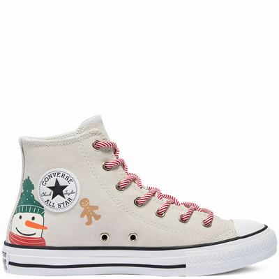 Gyerek Converse Winter Holidays Chuck Taylor All Star Magasszárú Cipő CO9265374 Fehér/Fekete